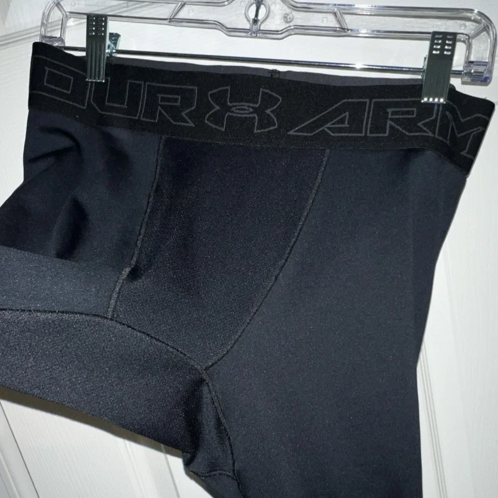 Under Armour ColdGear Men's Black Compression Pants Size L Athletic Skinny Leg